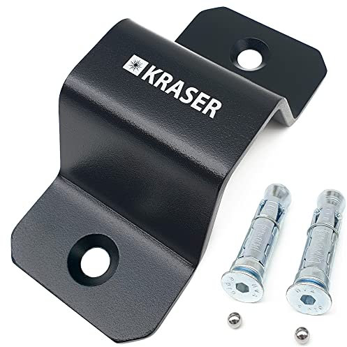 KRASER KR49B Anclaje Suelo Antirrobo para Cadena Seguridad hasta ø49, Alta Seguridad, 2 Pernos Expansivos, Antirrobo Fijación Suelo Pared Cadena Parking Garaje Moto Remolque Scooter Bicicleta