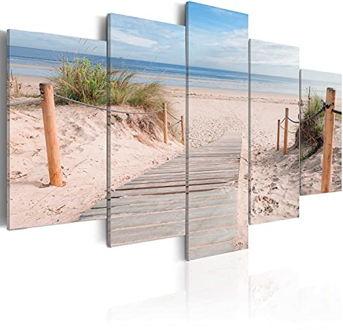 B&D XXL - Acrylglasbild Glasbild Natur Landschaft, 200x100 cm, 5-teilig | Hochwertige Leinwand, sofort aufhängbar, ideal fürs Wohn- oder Schlafzimmer, wasserfest und lichtecht, langlebig, stilvoll