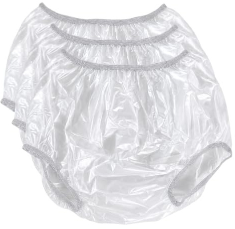Vakly Adult Vinyl Waterproof Pull-On Diaper Cover Incontinence Pants – Oversized Underwear Protection with Added Leak Resistance, Worn Over Diapers or Briefs