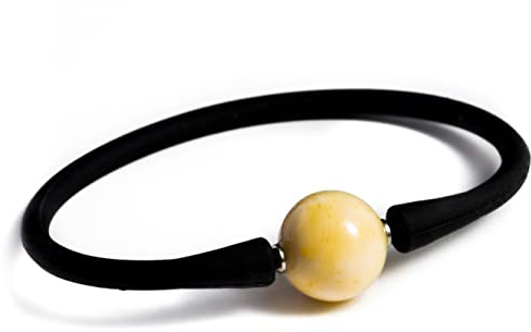 Bracelet with Baltic Amber Stone, Handmade Gemstone Jewelry for Adult, wrist size 6.3-7.5 in