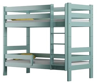Etagenbett aus Holz, 80 x 180 cm, Turqouise Victor