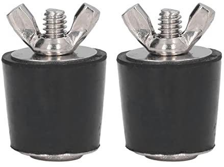 2Pcs Pool Winterizing Plug,25mm/1inch Winter Rubber Plug,Winterizing Expansion Plug with Stainless Steel Bolts to Prevent Frost Damage to Swimming Pool Drain Pipelines