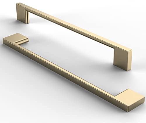 FURNIWARE 5 Pack Cabinet Pull,Brass Cabinet Handles,Hardware Drawer Pulls,Solid Aluminum Kitchen Cabinet Door Handles Pull-192mm(7.6 Inch) Hole Center