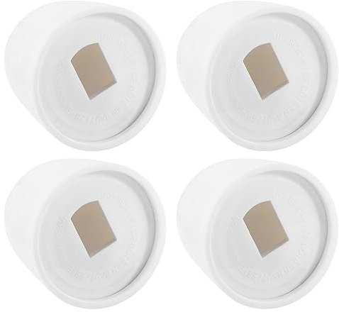 QUARKZMAN 4Stk Toilette Bolzen Kappen 37mm/1.46 Höhe Rund Weiß Toilettensitzabdeckung