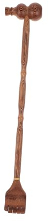 Brauner Wenge Massagehammer als Handmassagegerät für Rücken | 1 Stück, Kreatives Design, für Zuhause und Büro, für Lehrer und Arbeitnehmer