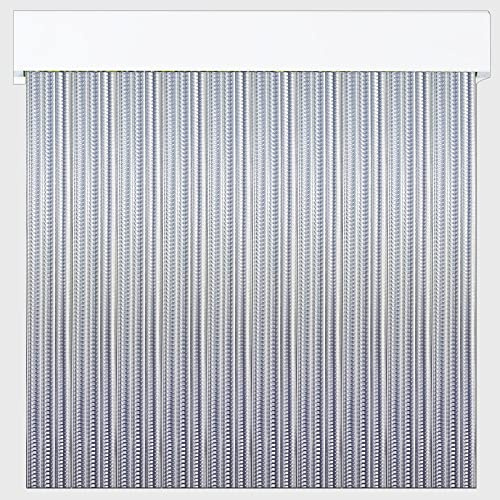 Cortina de Tiras de PVC para Exterior | Corte a Medida | Anti Insectos | PERTONI TENDE (Transparente, Alto 220cm x 100cm Ancho)