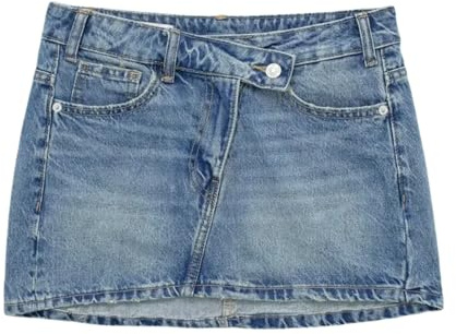 OXFUZZ Gonna Women Skirts Signe di Denim Blu Donna Fashi-Blu-XS