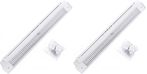Merriway Bulk Hardware BH05603 Aération pour fenêtre et porte Entièrement réglable 400 mm – Blanc (Lot de 2)