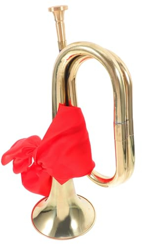 Milisten Anfänger Musikinstrument Trompete aus Kupfer mit Kräftigem Klang und Einfacher Handhabung für Schulbands und Auftritte in Gold