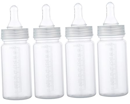 BESPORTBLE 12 Stck. Teiliges Einweg Babyflaschen Messung Transparente Neugeborenen Milchflaschen für Monate Junge Mädchen Leichte Praktische Einweg-nuckelflaschen für Unterwegs und