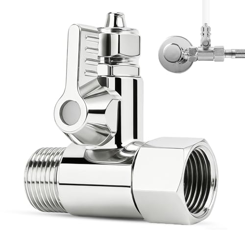 Válvula de paso en T de acero inoxidable, 1/2 x 1/2 x 1/4, válvula de conexión de agua integrada con junta, compatible con filtro de agua, frigorífico y cafetera, distribuidor de 2 vías para fácil