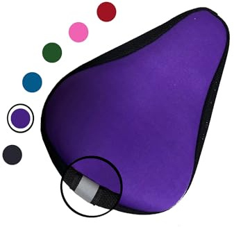 MI0512 Kids Bike Gel Seat Cushion Cover, 8x5 inch Child Bike Seat Cover Premium Comfortable Small Bicycle Saddle Pad (Violet)
