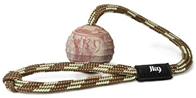 JULIUS K-9 IDC Kautschuk Ball mit verschließbarer Schlaufe, Geriffelt, 50 mm