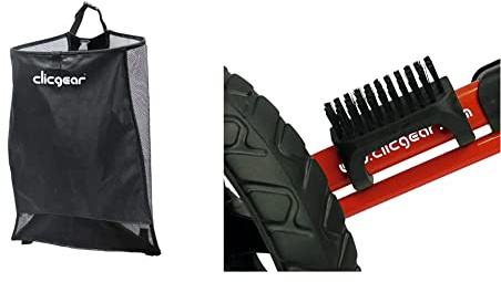 Clicgear Mesh Golf Trolley Storage Net, Black, Trolley Club/Shoe Brush