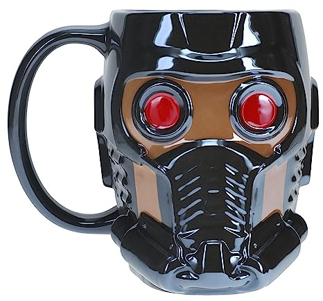 Paladone Starlord 3D Becher - Offiziell lizenziertes Guardians of The Galaxy Sammler-Keramiktasse, neuartiges Geschenk für Marvel-Fans, 550 ml (18 fl oz)
