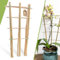 Lot de 5 Treillis en Bambou de 40,6 cm pour Plantes grimpantes, Treillis d'échelle de Jardin Naturel, Treillis de Support en Forme d'éventail pour décoration de Plantes en Pot dans la Porte