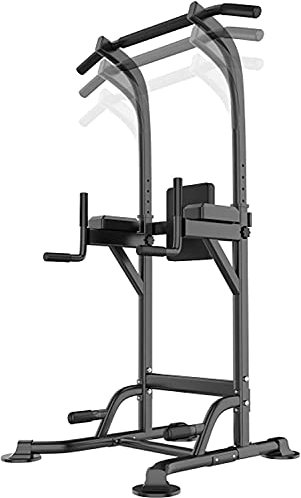 Home Power Tower, multifunktionale, höhenverstellbare Klimmzug- und Dip-Station, Liegestützgeräte für Indoor-Fitness-Übungen, Krafttraining, gut für den Aufbau der Körpermuskulatur
