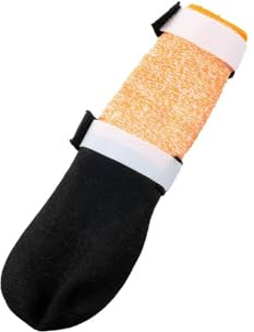Non-stop dogwear Protector Bootie High, Schwarz/Orange (L)