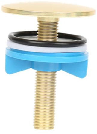 Sharplace Kitchen Sink Hole Covers Brass Faucet Countertop Holes Metal Plugs, Blanking Caps for Kitchen and Bathroom Sinks, Gold