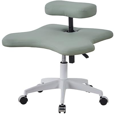 LULUMAIC Kniestuhl, Meditationsstuhl mit Rollen, Home-Office-Schreibtischstuhl, Stuhl mit gekreuzten Beinen, ergonomischer Sitz zur Haltungskorrektur (Grün, Einheitsgröße)