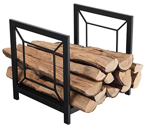 Étagère de rangement pour bois de chauffage pour cheminée à la maison, petite étagère empilable en bois d'intérieur et d'extérieur