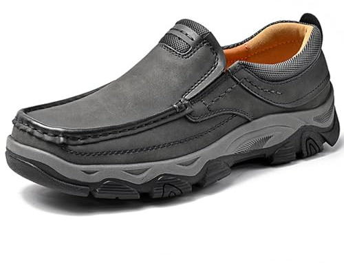 Ortopediska skor, herr, lätta sneakers, män, utomhus, vandringsskor, vattentäta, promenadskor, tofflor, casual, läder, lokasiner, D, 44 EU