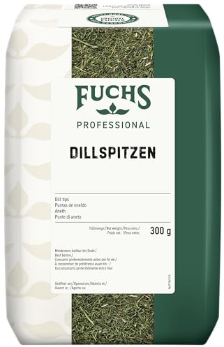 Fuchs Professional - Dillspitzen | Ideal zu Saucen, Gemüse- oder Fischgerichten | Profi-Qualität für Großverbraucher | 0,3 kg im recyclebaren Beutel