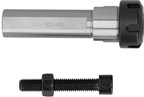 SL25-ER25-80L Shaft Extender for ER25 Collet Chuck Holder, Straight Shank Spacer Sleeve CNC Lathe Tool Holder Accessories