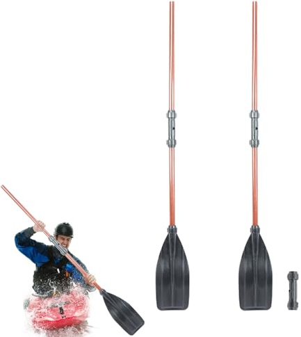 Paddle rimovibile per kayak - Stand Up Paddle, pagaia doppia | Pagaia ad alte prestazioni con manico in alluminio pale PP rinforzato, pagaia ispessita per barche, kayak e tavole da 50,4/61 pollici