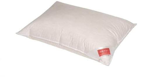 Hefel Opulence Down, cuscino Tencel & Cashmere a 3 camere con piuma d'oca, lavabile, vari gradi di durezza (solido, 40 x 80 cm)