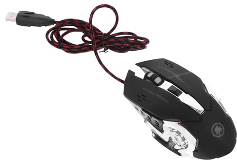DOITOOL Souris USB avec Éclairage LED pour Jeux Vidéo Souris Optique pour Ordinateur Portable Simple et Pratique