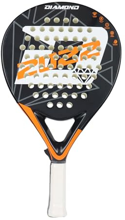 Pala de pádel con superficie de fibra de carbono | Pala de pádel de fibra de carbono Diamond 12K