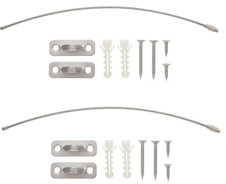 ORFOFE 2 Sets Child Safety Furniture Straps with Stainless Steel Anti-Falling Anchors for Tv and Drawer Securement, Home Use Kids Protection Safety Straps