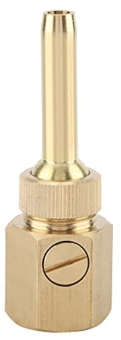 Omabeta Ugello per Fontana Dritto in Ottone Premium con Giunto Sferico Regolabile per Vari Effetti di Getto, Ugello per Fontana DN20 (4 punti DN15)