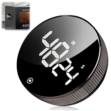 Kitchen Timer Magnetic, HAVIRI Productivity Timer Digital Countdown Countup Timers with Large LCD Disply, 3 Presets (5/15/25min) Adjustable Visual Kitchen Timers for Cooking Baking Yoga Studying