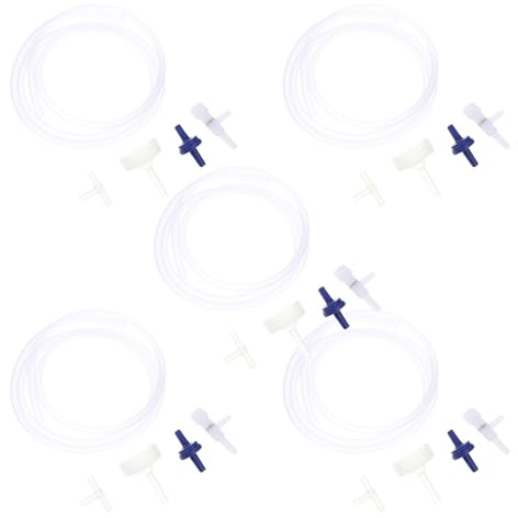 Mipcase Kit d'Incubation d'Œufs d'Artémias 25 Pièces 5 Ensembles de 5 Accessoires pour Aquarium Incubateur Manuel en Plastique Transparent Outil d'Élevage pour Nourriture Vivante de