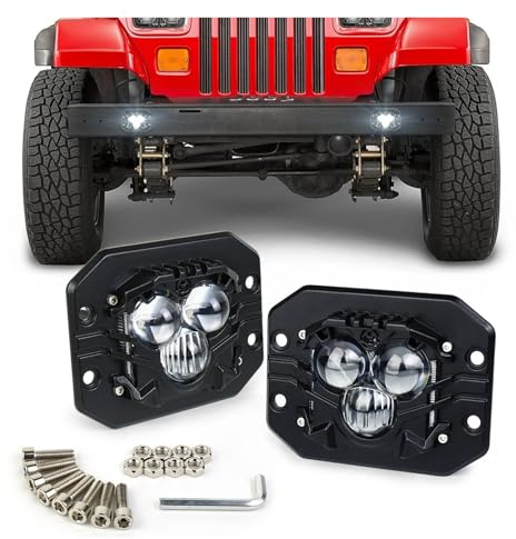 Kwedfgo Projecteur De Travail Tout-terrain À LED Encastré Faisceau Spot Pour Camion VTT Tracteur Voiture SUV 4x4 Phare De Travail