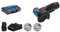 Bosch Professional Smerigliatrice Angolare GWS 12 V 76 System (2 x 3.0 Ah, Batteria 12 V, bohrungs Ø 10 mm, in L-Boxx)