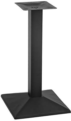 MBQQ Industrial 15.7 x 15.7 Rectangle Restaurant Table Base with 3'' Side Length Square Columns,28”Height Furniture Legs
