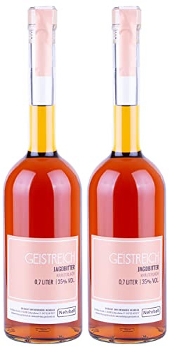 Nehrbaß - Jagdbitter Kräuterlikör 2 x 0,7 Liter - Premium Kräuter Liköre 35% Vol.