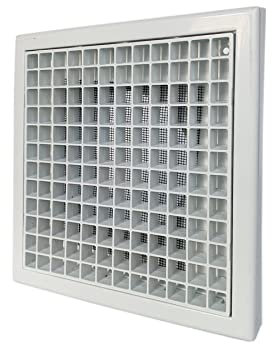 GEFONG Plastic Vent Grille 4 inch 100mm with Insect Screen for Outlet Air Ventilation Internal Use Wall and Ceiling Mounting Plastic White 1 Pcs