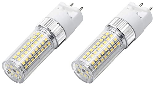 G12 LED Light Bulb 20W Metal Halide with G12 Bi-Pin Base 180W Halogen Equivalent Corn Lamp for Ceiling Fan Pendant Light Chandeliers 3000K Warm White AC100-277V 360 Angle 120SMD2835 LED Chips 2 Pack
