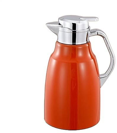 GRFIT Thermos a The Thermos de Grande capacité 2L, Thermos Haut de Gamme en Acier Inoxydable 316, cafetière d'extérieur, théière avec Filtre Bouteilles isothermes (Color : Oranje)