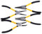 NHPY pinza,Ring, 4 Pezzi Pinze per Anelli di Sicurezza Pinze per Anelli Elastici da 7 Pollici Punte Dritte e Curve,Pinze per Bigiotteria,per Bloccaggio Interno ed Esterno