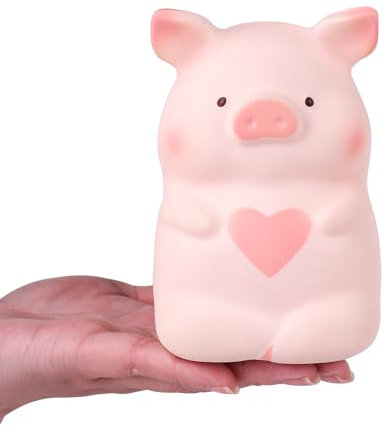 Anboor Squishies Love Heart Pig Kawaii Soft Squishies Tier Spielzeug Slow Rising Squeeze Schweinchen Squish Stressabbau für Kinder Erwachsene Spielzeug