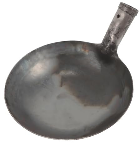 Happyyami Paletta Per Letame in Metallo Professionale Per Pulizia Pozzetti Fognari e Scarichi, Pala Riutilizzabile in Ferro Resistente Design Capiente Da 20 Cm Per Rimozione Fango e Detriti