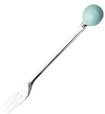 Zerodeko 6pcs Mini Forks Creative Flatware Home Tableware Dessert Forks for Cake Dessert Party Cutlery Ceramics Material