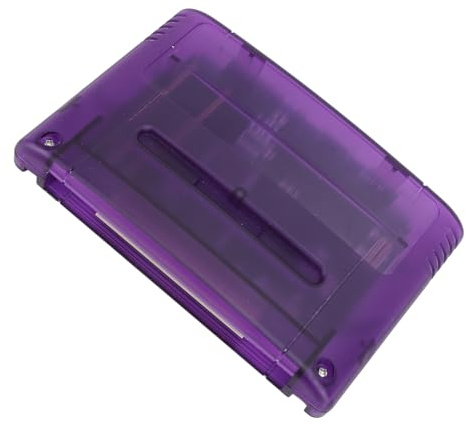 Multi Game Cartridge för SFC, 3000 i 1 Game Flash Memory Card, med 8GB Minneskort, Game Cartridge Expansion Card för SNES, SFC Gaming Console (Genomskinlig violett)