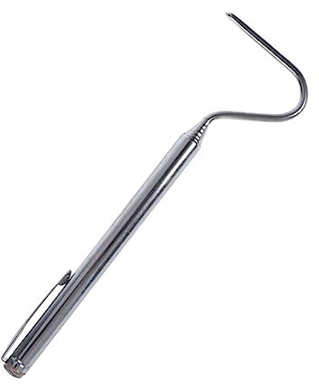 COLLBATH Edelstahl Schlangenhaken Einziehbar 68cm Reptilienwerkzeug Für Sicheres Handling Von Schlangen Und Reptilien Tragbar Und Leicht