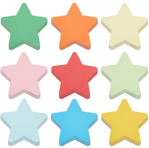 SOFPLATE 8 Set 72 Stück 6 Inch Papierausschnitt Sterne Bunte Sterne Papier Für Die Pinnwand Im Klassenzimmer Blanko Verschiedene Frühlings/Sommer Papierausschnitte Für Die Pinnwand In Der Schule Klass